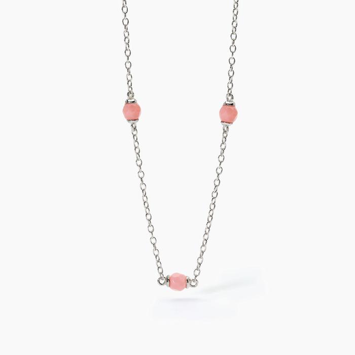 Girocollo in argento con corallo DREAM STONE