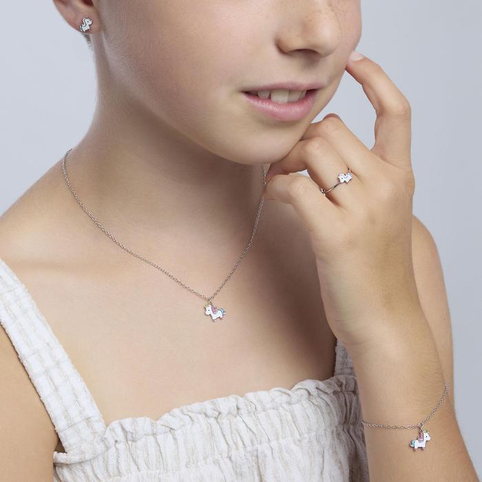 Girocollo in argento con unicorno UNICORNO MAGICO