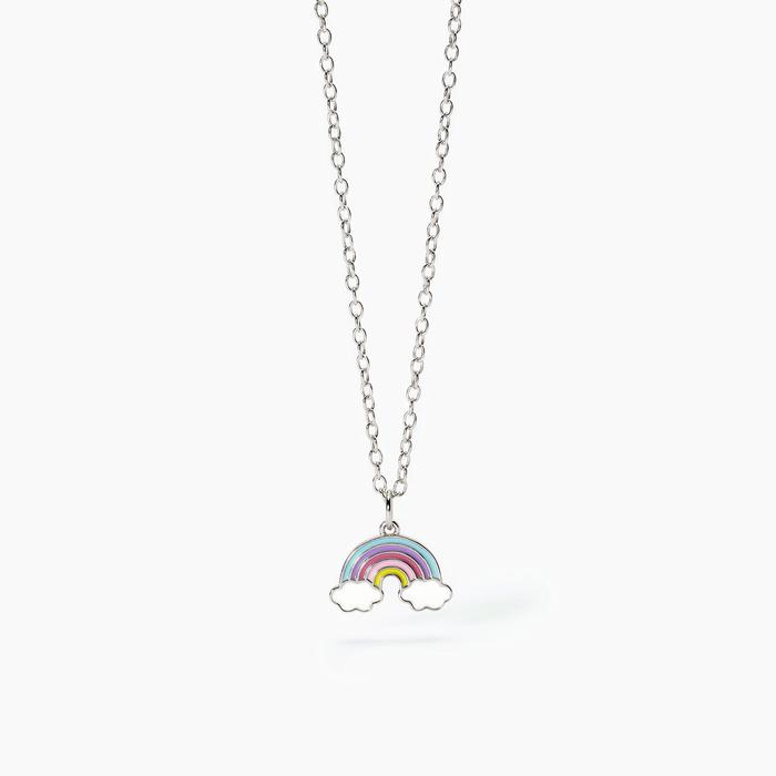 Girocollo in argento con arcobaleno RAINBOW