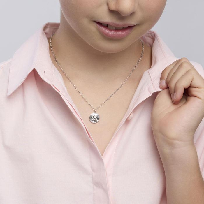 Girocollo in argento con ciondolo religioso CREDO IN TE