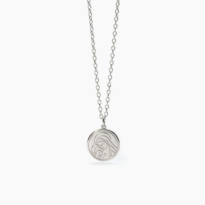 Girocollo in argento con ciondolo religioso CREDO IN TE