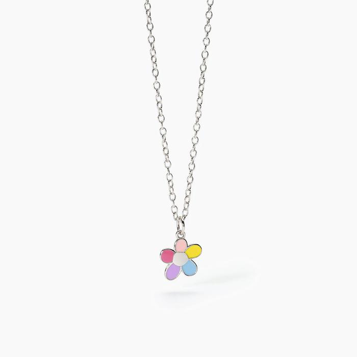 Girocollo in argento con fiorellino BLOOM
