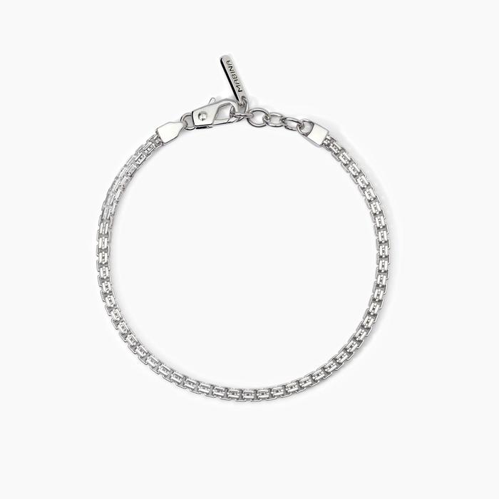 Bracelet en argent avec chaîne vénitienne BOX