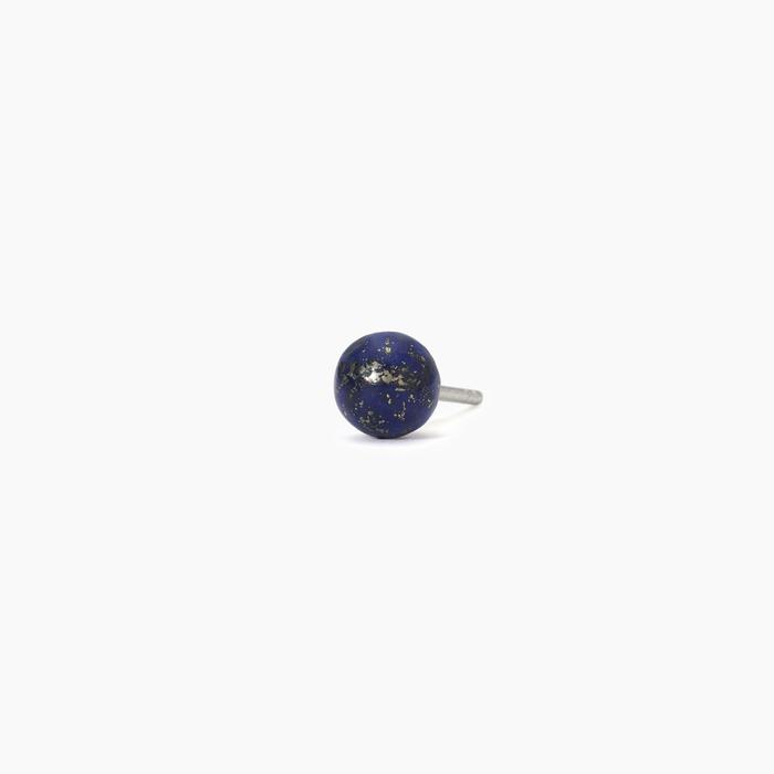 Silver earring with lapis MONOMANIA
