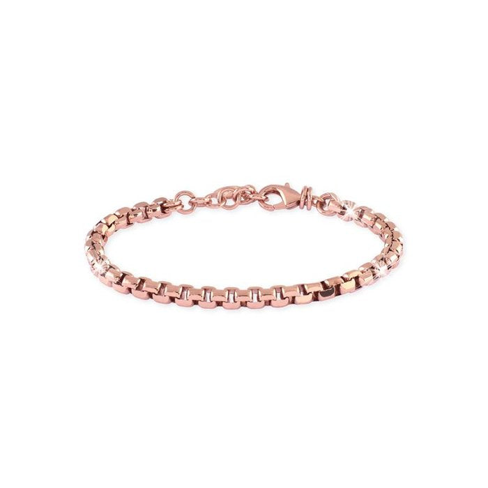 Bracciale in bronzo dorato rosa