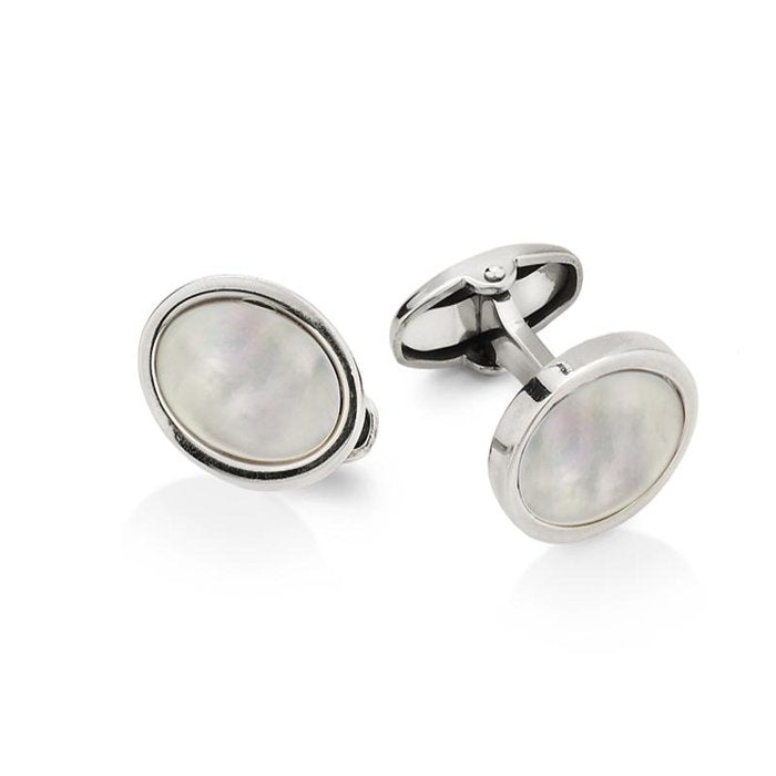 Gemelli in argento bianco