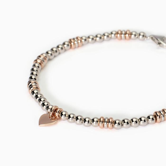 Bracelet Little Mix Heart en argent plaqué or rose