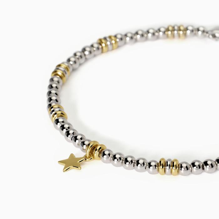 Bracciale in argento placcato oro con stella Little Mix