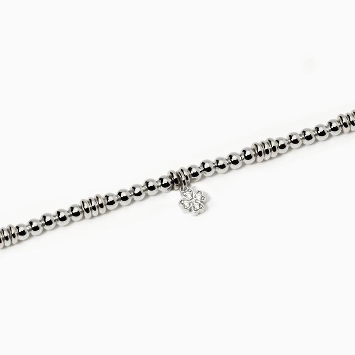 Bracelet trèfle à quatre feuilles en argent pour femme Little Mix