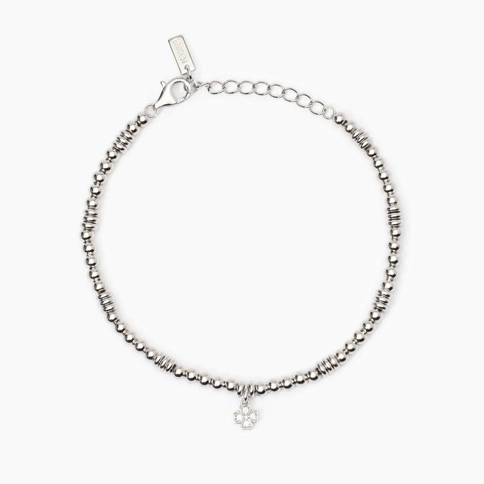 Bracelet trèfle à quatre feuilles en argent pour femme Little Mix