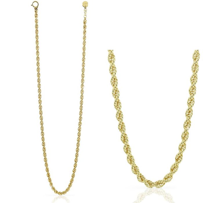 Collana in bronzo dorato