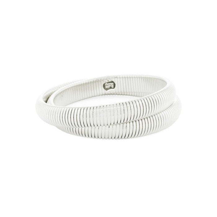Tubogas silver-plated bronze bracelet