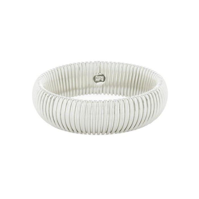 Bracciale in bronzo argentato Tubogas