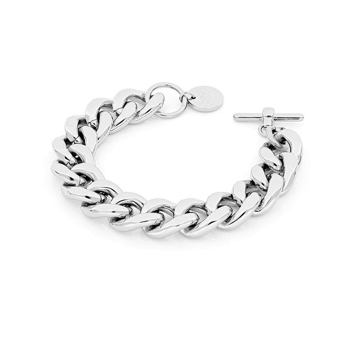 Bracciale Groumette in bronzo argentato