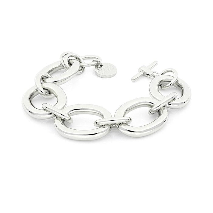 Bracciale in bronzo argentato
