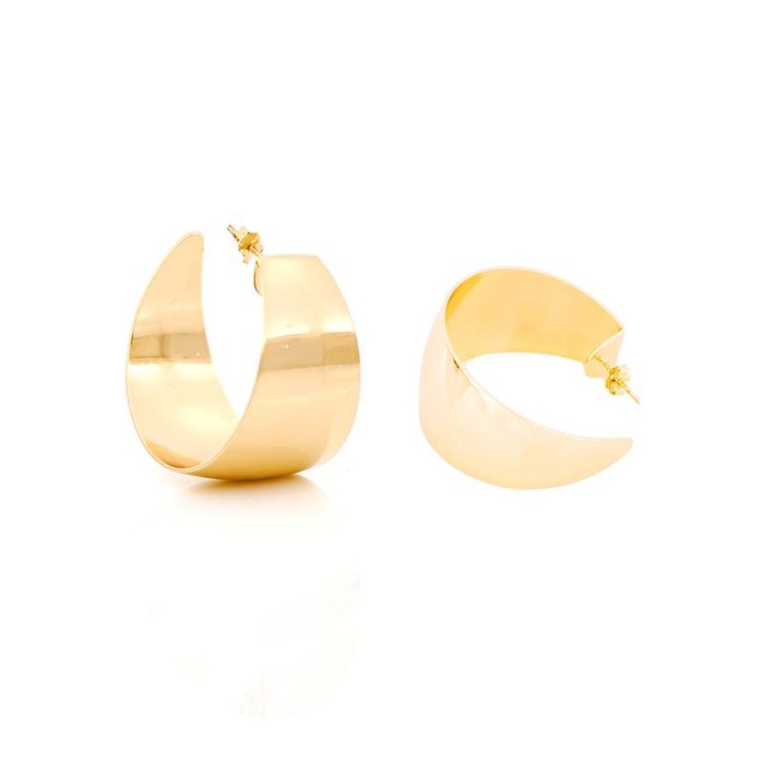 Orecchini maxi Creole in bronzo dorato
