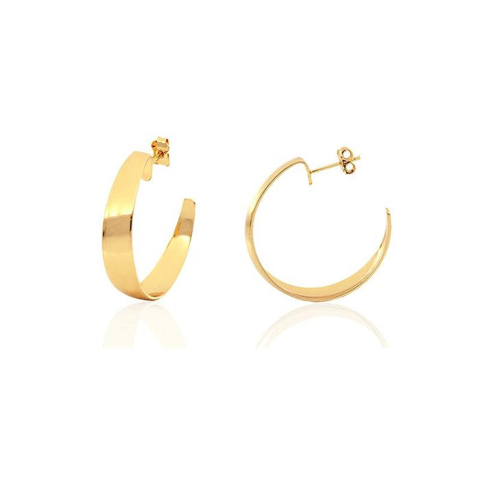 Orecchini Semi-cerchio in bronzo dorato