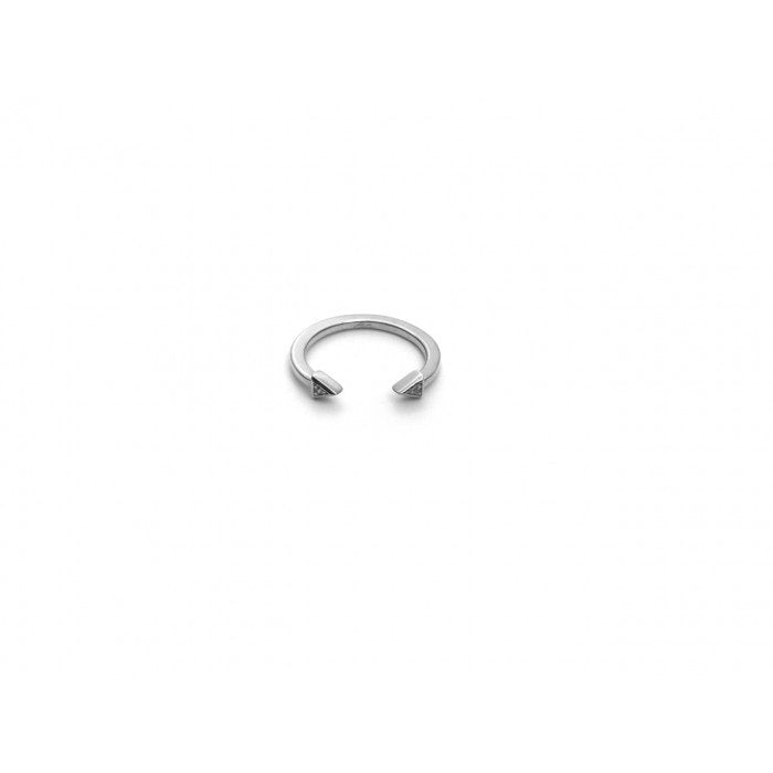 Anello aperto angelina triangoli strass