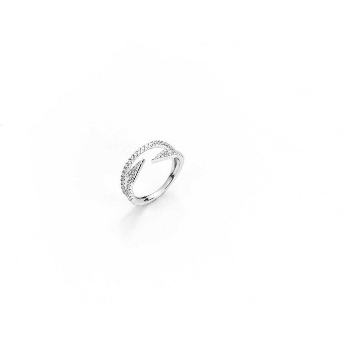 Anello serpentina strass