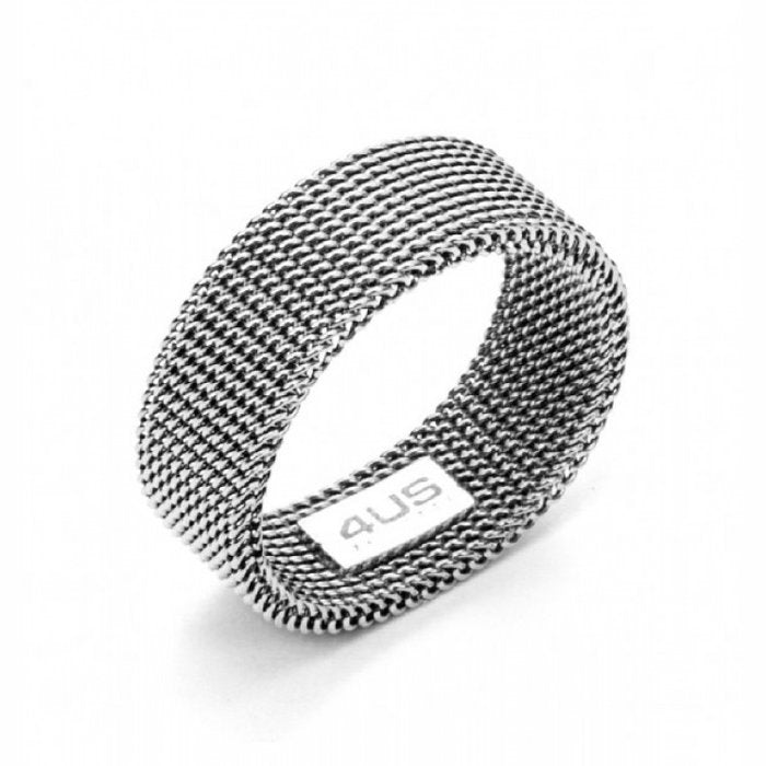 Bague en maille milanaise