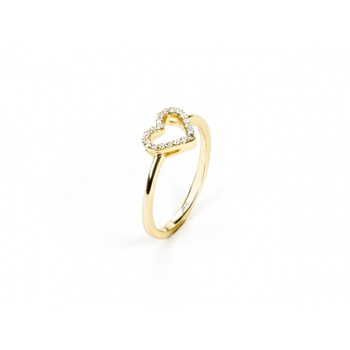 Anello laminato cuore