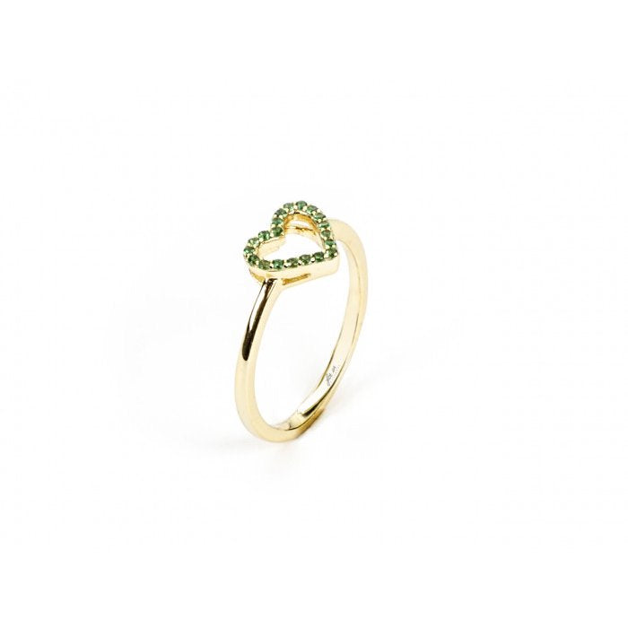 Anello laminato cuore