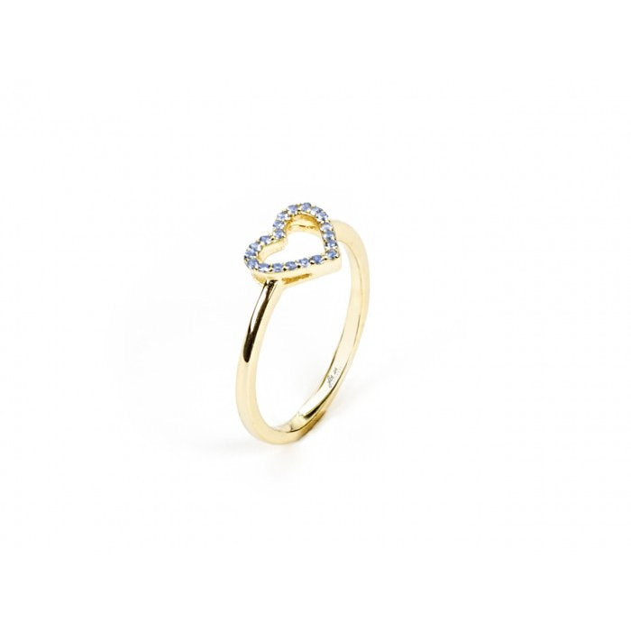 Anello laminato cuore