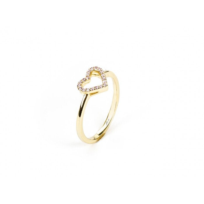 Anello laminato cuore