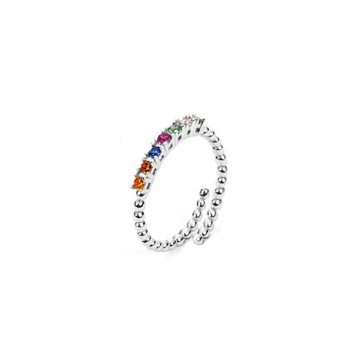 Anello zirconi rainbow