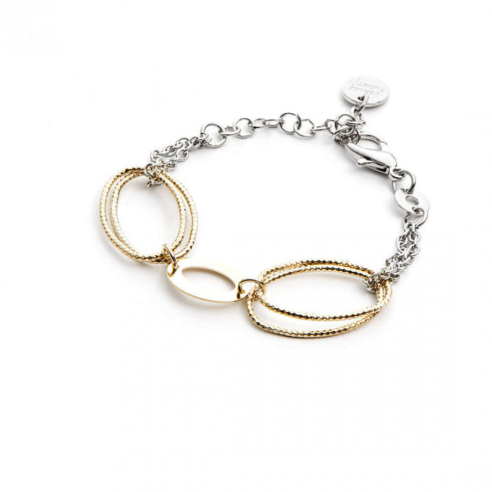 Gold oval bracelet