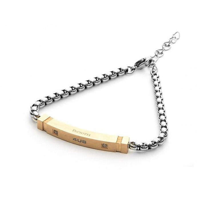 Rose gold tubular bracelet