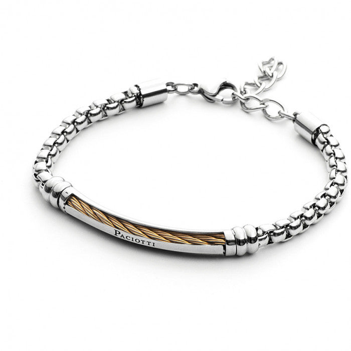 Rose gold twist bracelet