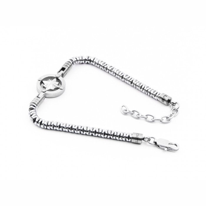 Bracelet en maille serpent avec boussole