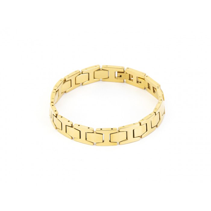 Bracciale tungsteno pvd oro