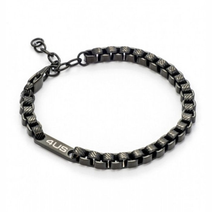Bracciale maglia incatenata brunito