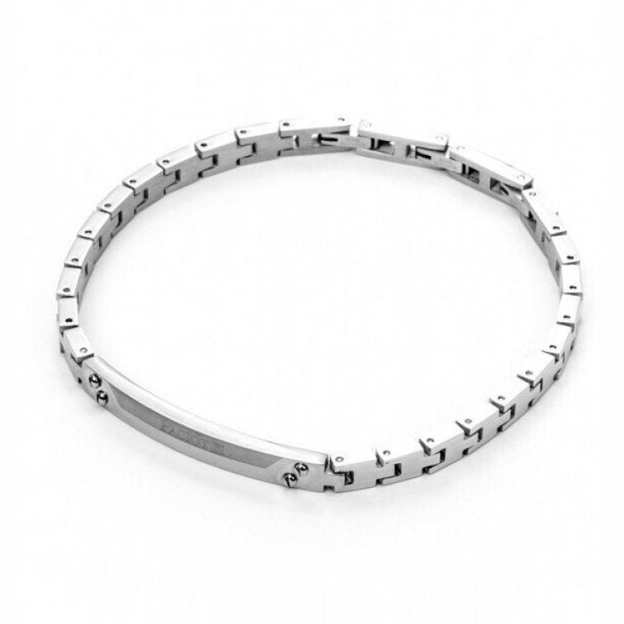 Bracciale maglia tessere e piastra