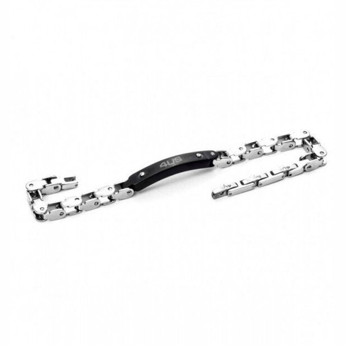 Bracciale maglia incatenata e piastra