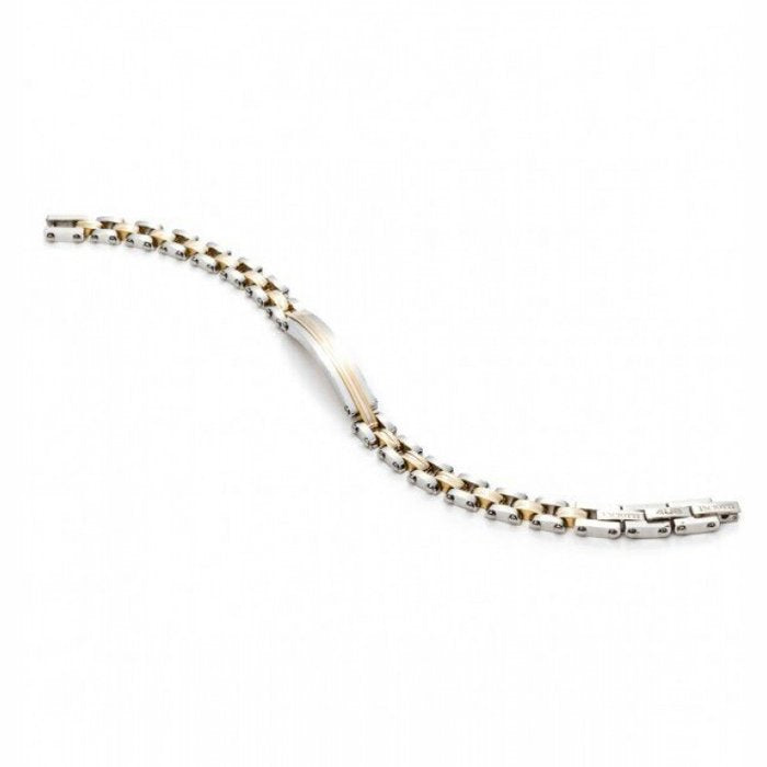 Bracciale maglia piatta con piastra