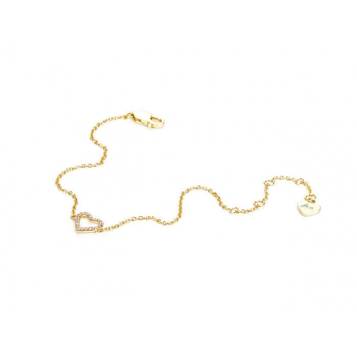 Bracciale laminato cuore