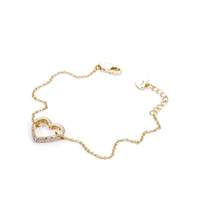Bracciale laminato cuore