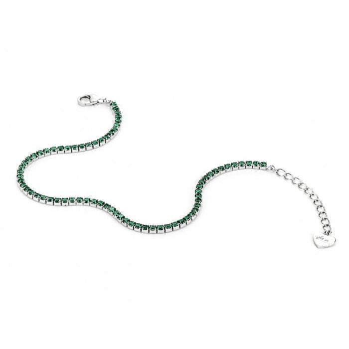 Bracciale tennis zirconi verdi