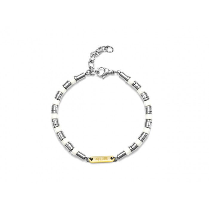 Bracciale rondelle e ceramica