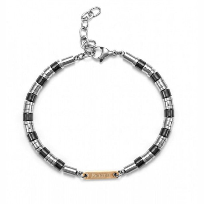 Bracciale rondelle e ceramica