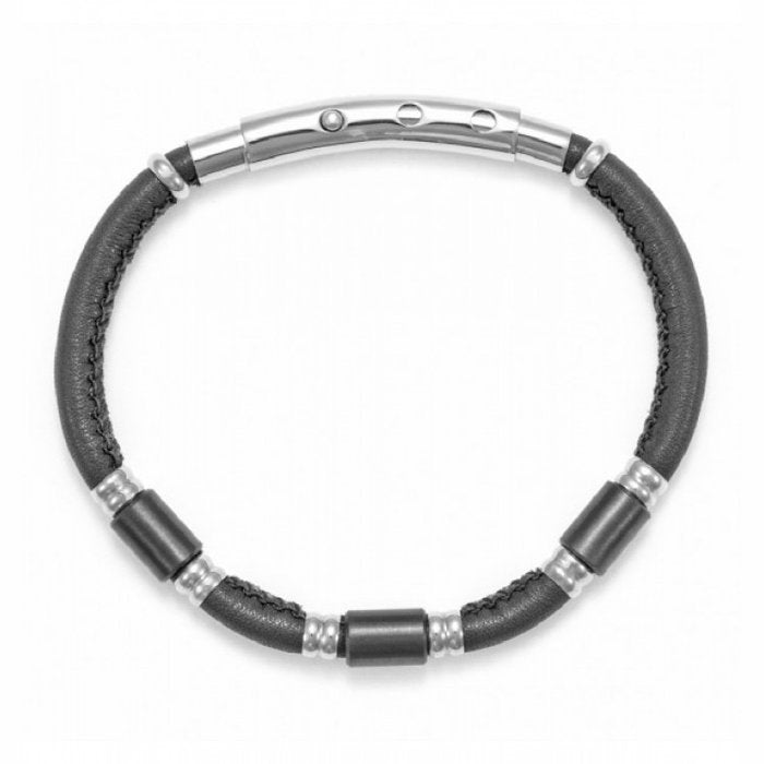 Bracciale Pelle e Inserti