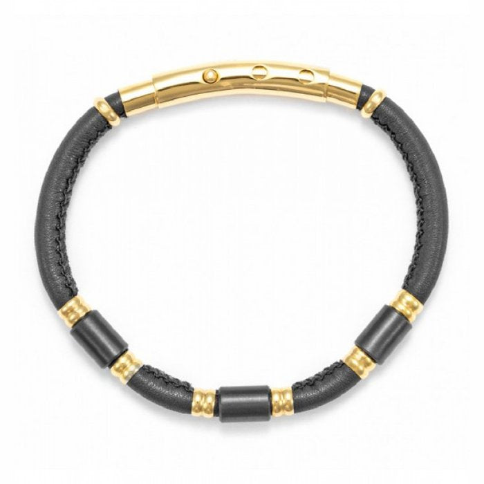 Bracciale Pelle e Inserti