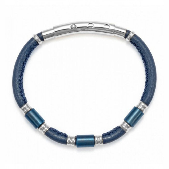 Bracciale Pelle e Inserti