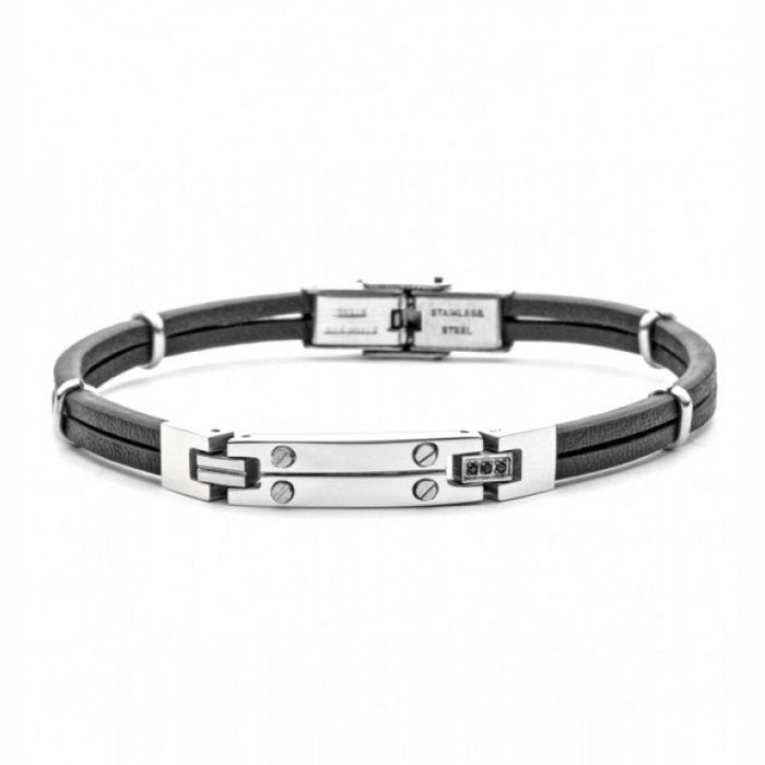 Bracciale Caucciù e Piastra