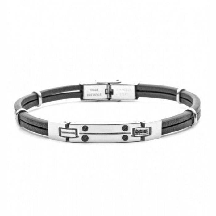 Bracciale Caucciù e Piastra