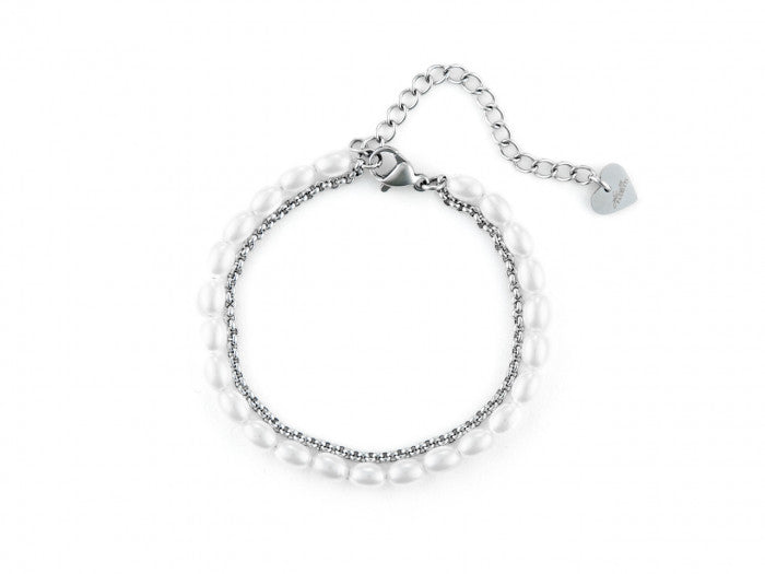 Bracciale 2 fili e perle