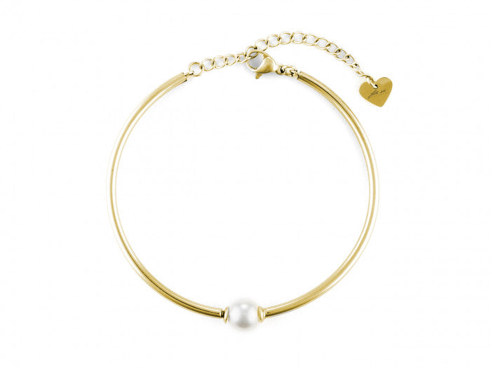 Bracciale rigido e perla